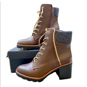 NWT Naturalizer Brown Leather Ankle Boots